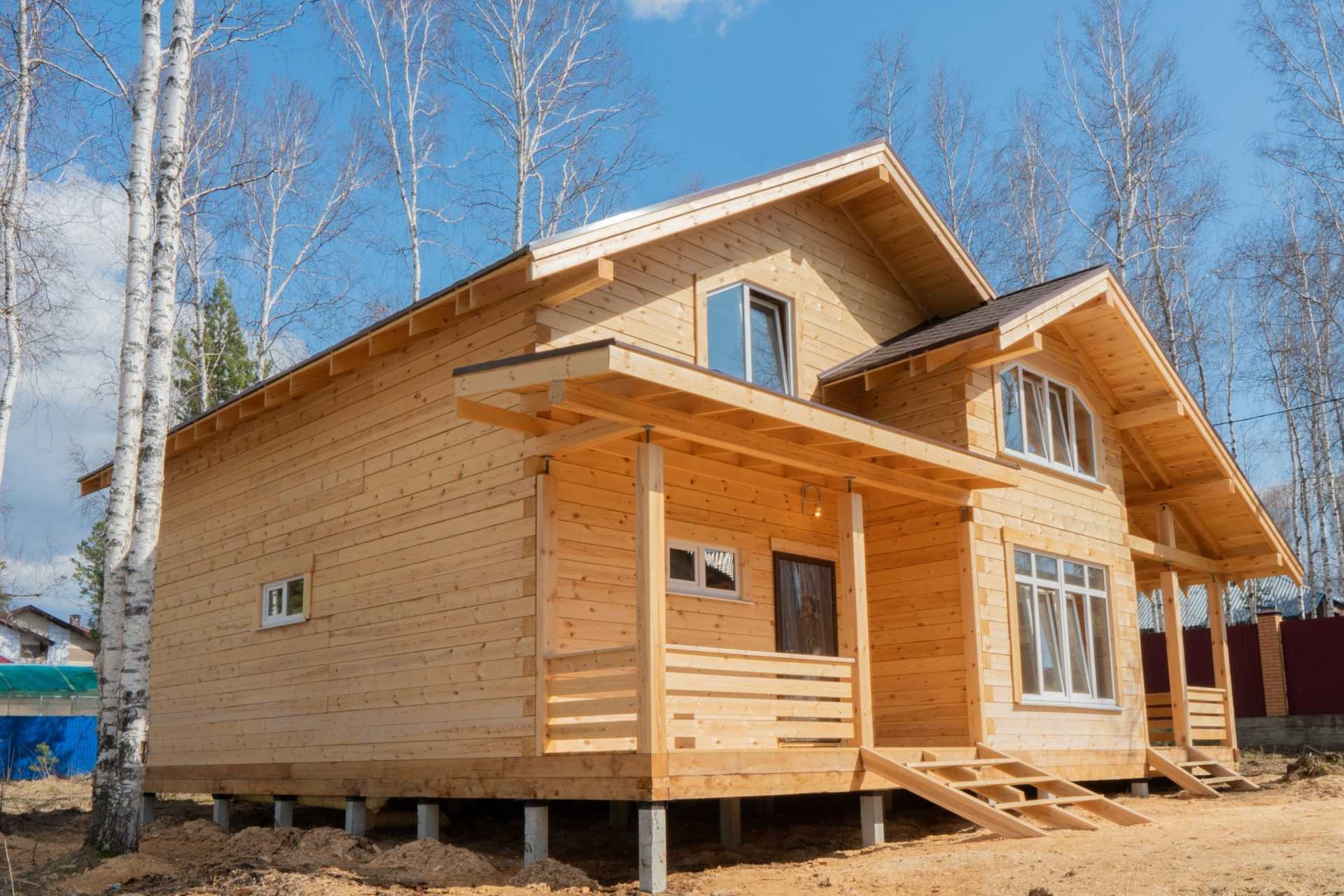 Проект дома Брусовой дом с баней 170 м2 в СНТ Политехник, 170 м², брус — миниатюра 4