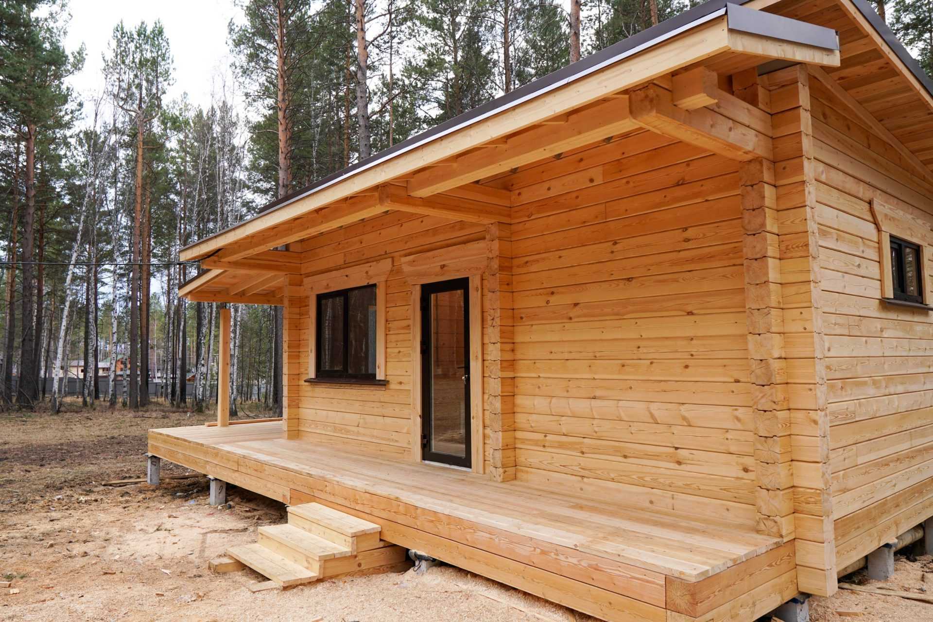 Проект дома Дачный домик под ключ 42 м2 в п. Хрустальный — 44 м²