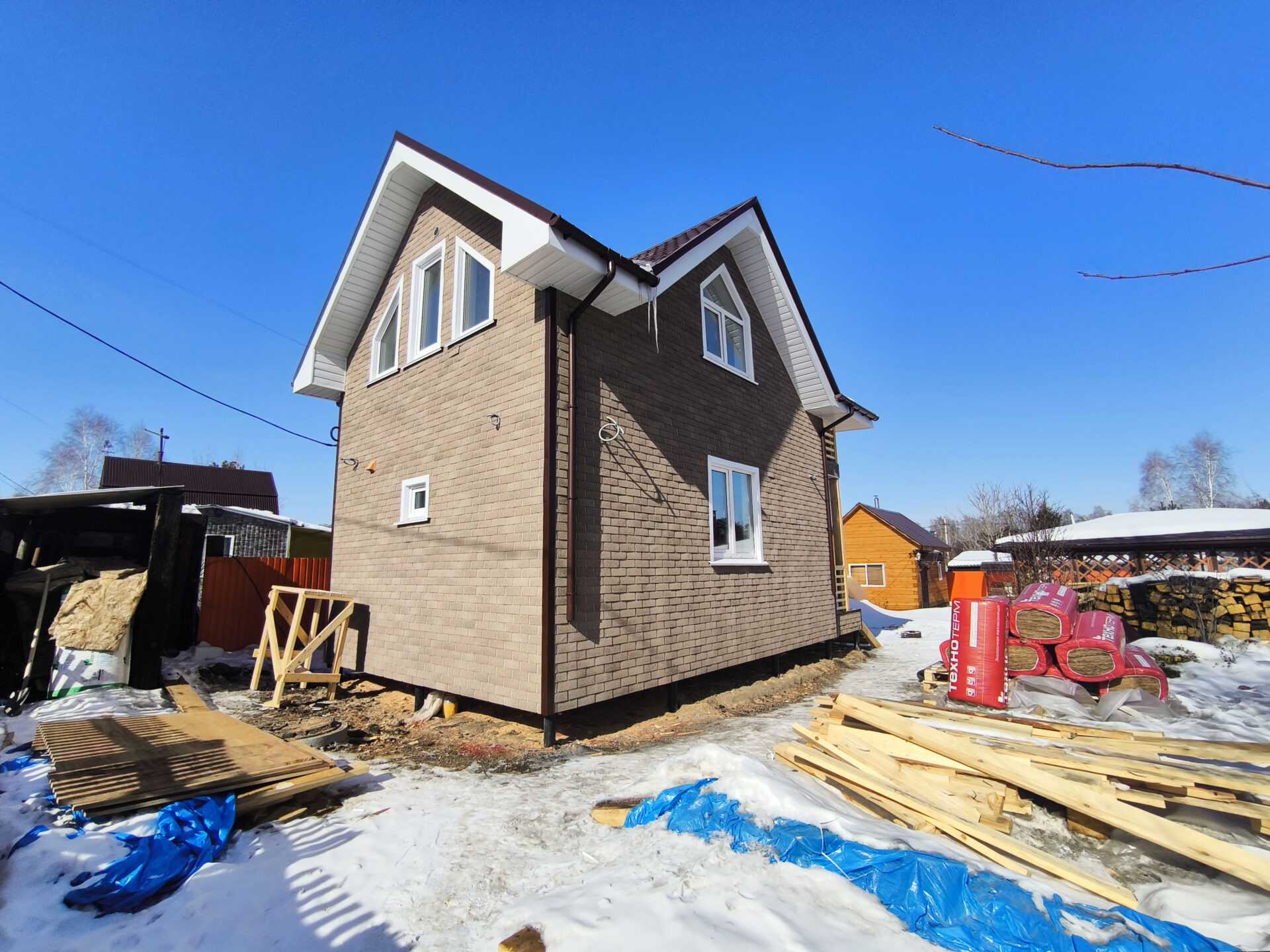 Проект дома Мансардный коттедж 70 м2 в СНТ Ремонтник, 70 м², брус — миниатюра 10